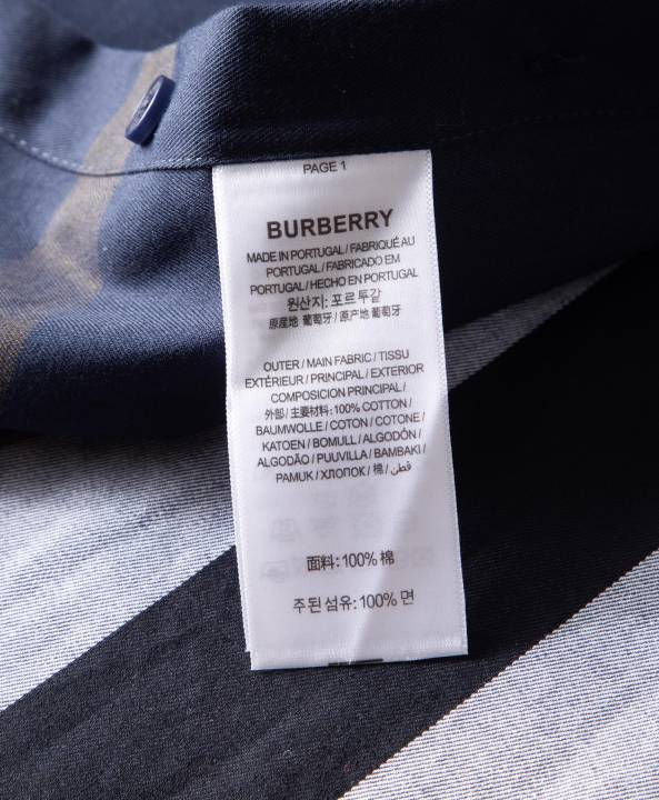 เสื้อเชิ้ตแขนยาวผู้ชาย-burberry-ลายสก็อต-ผ้าcotton100-เสื้อเชิ้ตเบอร์เบอรี่ผู้ชาย-เสื้burberry0086-เสื้อเชิ้ตสีกรมท่า