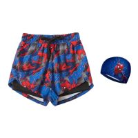 Captain America Spiderman Anime Peripherals Kawaii Cartoon Childrens Swim Trunks Swimsuit Wholesale