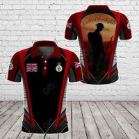 2023 NEW Style Customize British Armed Forces Veteran Anzac Day Lest We Forget Unisex Adult Polo Shirtsize：XS-6XLNew product