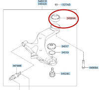 ช่วงล่างด้านหน้าแขนควบคุมบูช54584-17000สำหรับ Hyundai Elantra Tiburon 1ชิ้น