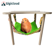 Gigicloud Double-Sided Hanging Hammock Bed Sleeping Nest With Wooden Stand