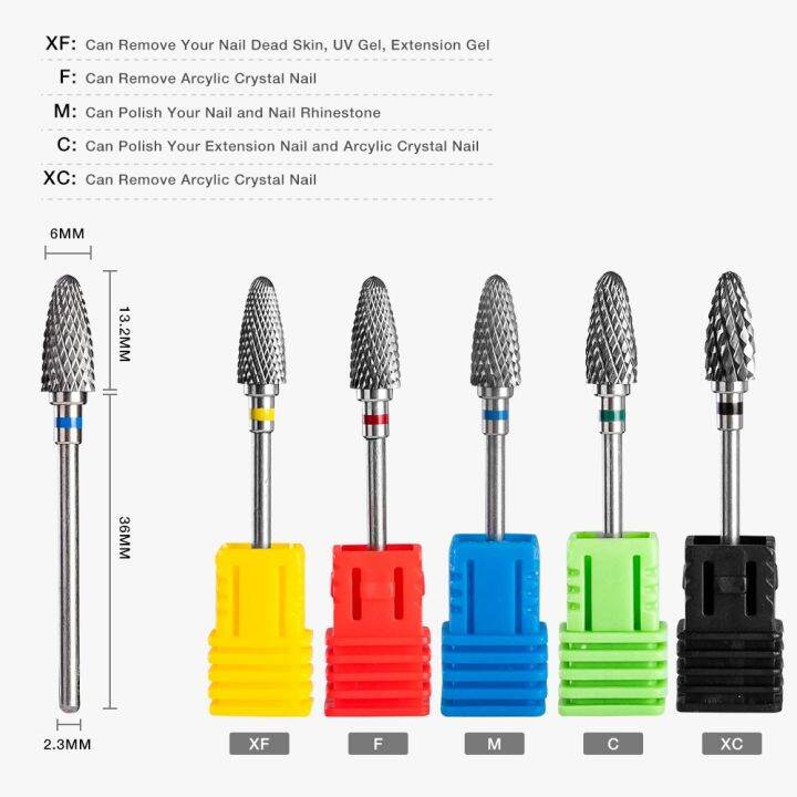 dmoley-tungsten-carbide-nail-drill-bit-electric-manicure-drills-for-machine-milling-cutter-nail-burr-pedicure-accessories-tools