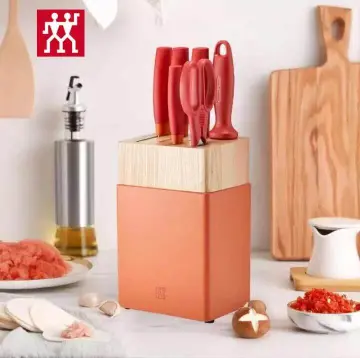 Get Zwilling Now S 7 Piece Knife Set Pink Delivered