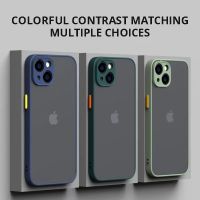 Casing ponsel Matte untuk iPhone 14 13 12 11 Pro Max Mini mewah silikon lembut tahan guncangan untuk IPhone X XS Max XR 6 7 8 Plus SE