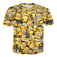 Summer New Casual Fashion Little Yellow Man Despicable Me 3D Print Mens/Womens Short Sleeve T-shirt {in store}