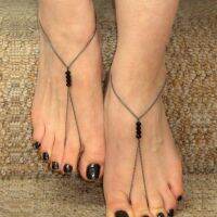 【CW】♦▤  1PC Fashion Beaded Anklets Barefoot Sandals Beach Foot Jewelry Leg Chain Female Boho Toe Anklet for women