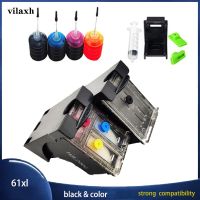 Vilaxh 61 XL Ink Refill Kits For HP 61XL For Hp61 Envy 4500 4502 5530 &amp; Deskjet 1050 2050 3050 Printer 61 Ink Cartridges