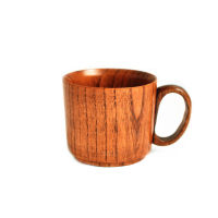 Coffee Tea Mug Beer Watter Bottle Cup Spoons Beech wood coffee cup solid wooden Cup Plate Coaster with handle