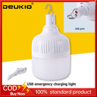 DEUKIO หลอด LED ไฟตุ้ม หลอดไฟไร้สาย ชาร์ทได้ Outdoor Lighting LED หลอดไฟแบบพกพา ไฟแคมปิ้ง เดินป่า หลอดไฟ Led ไร้สาย ไฟตั้งแคมป์ฉุกเฉินกลางแจ้ง ชาร์จ USB ประหยัดพลังงาน