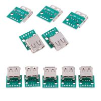 5pcs/Lot Type A Female USB To DIP 2.54mm PCB Connector USB PCB Board Connectors Wholesale