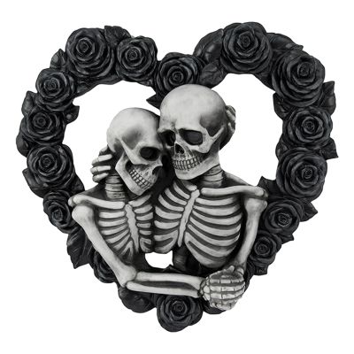 Skeleton Couple House Number Black Rose Garland Pendant Ornament Christmas Halloween Home Garland Decoration Door