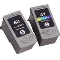 2X PG-40 CL-41 Refillable Ink Cartridge For CANON PIXMA MP150 MP170 MP450 Ip2200 Ip1600 Ip1800 Ip6210d Ip6220d Ip2400 Ip2500