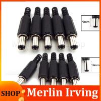 Merlin Irving Shop 9mm 14mm DC Male Power Supply Jack Adapter Plug Connector 5.5mmx2.1mm Socket For DIY Projects