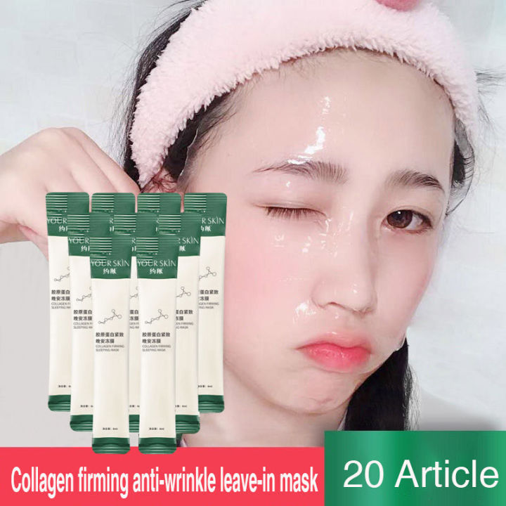 20PCS/BOX ORIGINAL Collagen Firming Sleeping Mask From Korea collagen