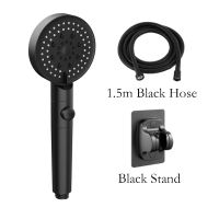 3pcsset Shower Head Adjustable High Pressure Water Saving Shower One-key Stop Water Massage Shower Head Bathroom Accessories