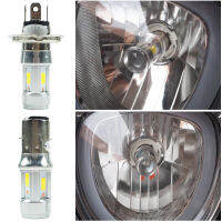 Universal รถจักรยานยนต์ LED ไฟหน้า Dual Beam 12W H4 HS1 P43T S2หลอดไฟสกู๊ตเตอร์ Motorrad E-Bikes 3ด้านข้างสีฟ้า DRL