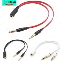 3.5mm Audio Y Splitter Cable 3.5mm AUX female to 2x3.5mm Male Headset Mic Stereo Y Splitter Cable For Headset Splitter MP3 MP4 Cables