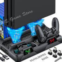 PS4PS4 SlimPS4 PRO Console Cooling Fan Stand With Gamepad Charging Station Game Disc Storage cket for Playstation 4