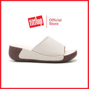 Fitflop Eloise bọc kim loại da nêm trượt