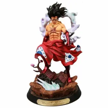 Hewufo Monkey D. Luffy Gear 5 Figure Anime Luffy Big Hand PVC Statue Figures  Collection Model Toys (Red) in 2023