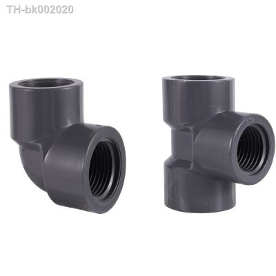 ▨⊕ 1pc 1/2 Female PVC Female Thread Connectors PVC Pipe Straight Elbow Tee Connectors PVC Pipe Fittings Water Pipe 3 Way Joint