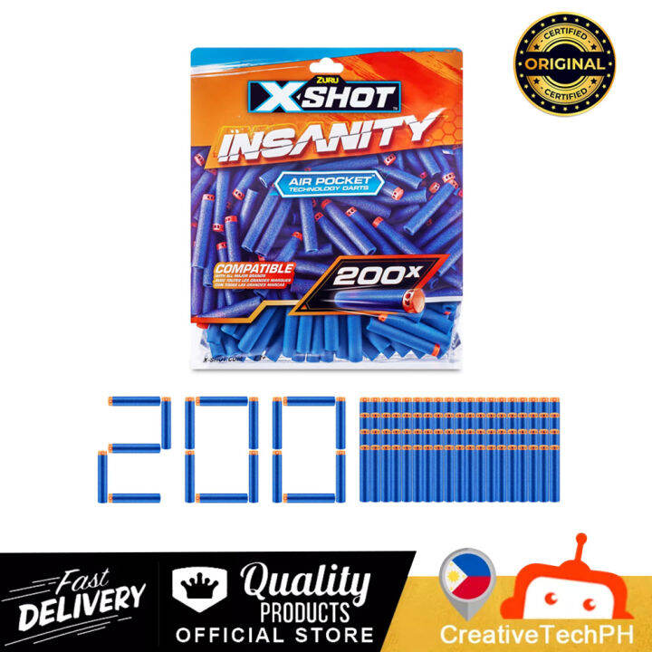 XShot Insanity Dart Refill 200 darts Lazada PH