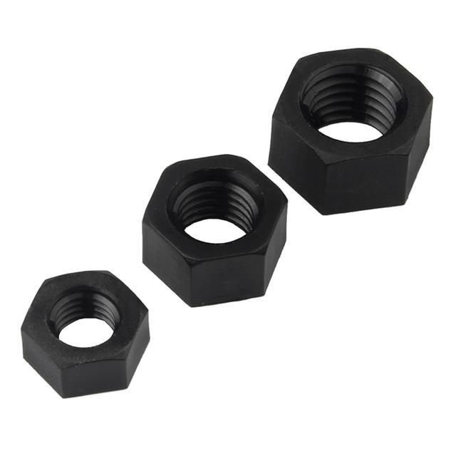 m2-m20-black-white-nylon-hex-nut-plastic-hexagon-nut-pa66-thermal-insulation-hexagon-thread-screw-cap-transparent-pvc-nut-din934