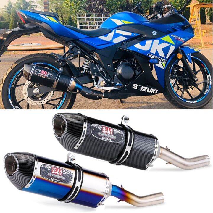 Slip On For SUZUKI GSX250 GSX250R DL250 Motorcycle Yoshimura R77 Exhaust Escape Moto Muffler