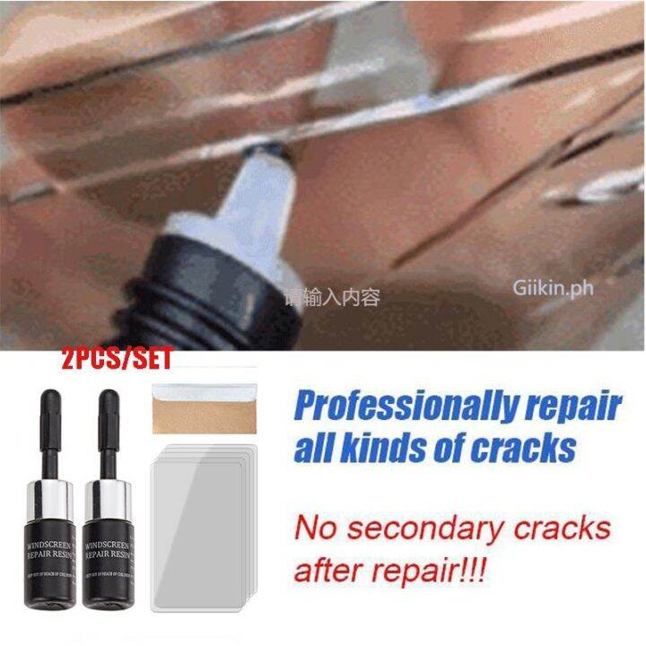 coolrich Glass Repair Liquid Set Membaiki Semua Jenis Retakan Secara