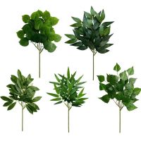 Simulated Apple Leaf Table Flower Arrangement Decoration Artificial Green Plant Eucalyptus Leaves Fake Plants Artificial Flowers  Plants