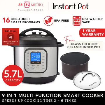 Duo 7-in-1 Multi-Functional Smart Cooker with Silicone Mini Mitts (6 QT/5.7  L) - Instant Pot Singapore