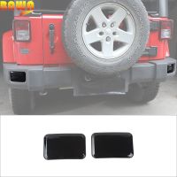 BAWA Rear Bar Fog Light Lamp Decoration Cover Stickers Trim for Jeep Wrangler JK 2007-2017 Car Rear Bumper Exterior Accessories