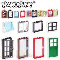 Marumine MOC Bricks Door Frame Window Glass Building Blocks City House Parts Compatible with 60616 60623 60592 6060160603 60594