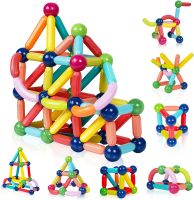 Magnetic Building Blocks Toys for Kids Magnet Sticks Construction Set STEM Preschool Education Toy For Toddler