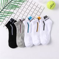 【Sock shop】10ชิ้น5คู่/ล็อตผู้ชายถุงเท้าตาข่ายระบายอากาศฤดูร้อนบุรุษลำลองผ้าฝ้ายกีฬาถุงเท้าสั้นดูดซับเหงื่อถุงเท้าข้อเท้าชุด Meias