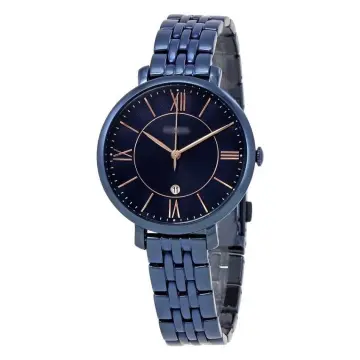 Fossil blue discount dial watch women's