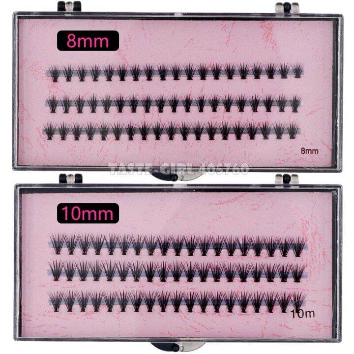 ชุดแต่งขนตาปลอม4แพ็ก-ล็อตโปร57นอต20ชุดขนตาปลอมสีดำ10มม-ต่อขนตาขนาด8มม