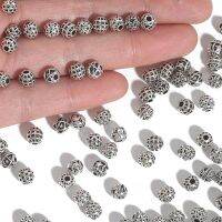 [HOT] New Fashion 20pcs/lot 6mm Antique Silver Plated Hollow Zinc Alloy Beads New Charms For DIY Necklace Bracelet Jewelry Making