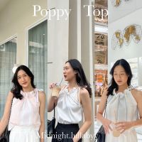 เสื้อผูกไหล่ผ้าทวีต poppy top