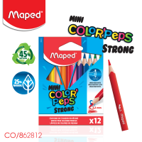 Maped (มาเพ็ด) สีไม้ 12 สี Mini COLORPEPS Strong Maped รหัส CO/862812