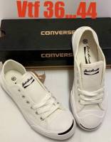 รองเท้าผ้าใบ Convers e(คอนเวิร์ส) Jack Purcell (Made in Vietnam) สีขาว