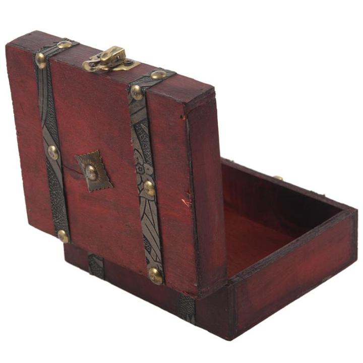 wooden-vintage-lock-treasure-chest-jewelery-storage-box-case-organiser-ring-gift