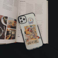 Apple เคสเคสโทรศัพท์มือถือ iPhone 14/13/12/11/X/x/xr แบบย้อนยุคบุคลิกภาพของ13 Pro Max เคสโทรศัพท์มือถือซิลิโคน14 Plus เคสป้องกันเคสมือถืออย่างใส12 Mini ล้อมรอบด้วยเต็มรูปแบบนิ่มป้องกันการตก