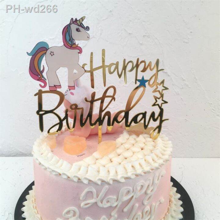 1pcs-acrylic-unicorn-cake-topper-cute-flamingo-happy-birthday-cake-topper-for-kids-birthday-unicorn-party-cake-decorations