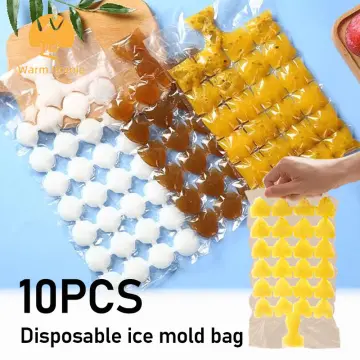 10pcs Disposable Ice Cube Bag
