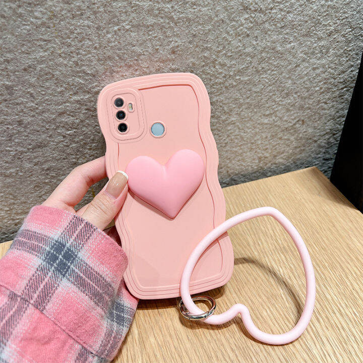 สำหรับ OPPO A53 2020 Case,แฟชั่นบุคลิกภาพที่สวยงามสร้างสรรค์3D หัวใจรัก ...