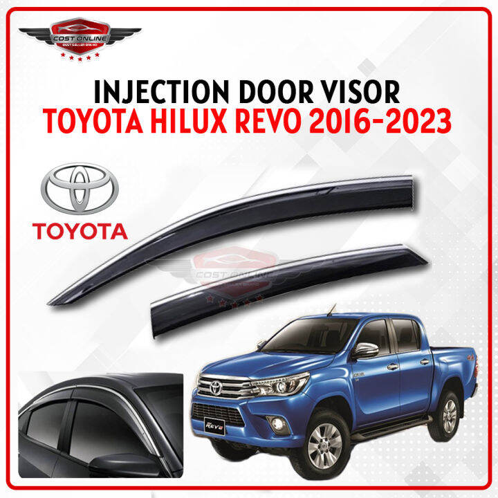 Toyota Hilux Revo 2016 - 2023 Door Visor Chrome Line Injection Air ...