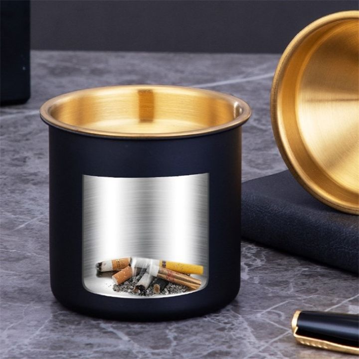 hot-dt-with-lid-ashtray-funnel-windproof-car-cup-smokeless-anti-fly-ash-cigar-room-decoration