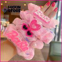 TREND 57SHOP แฟชั่นสำหรับผู้หญิง ตุ๊กตาบาร์บี้ scrunchie สีทึบทึบ อีลาสติก ยางรัดผม ของใหม่ หางม้าหางม้า เชือกมัดผม สำหรับผู้หญิง