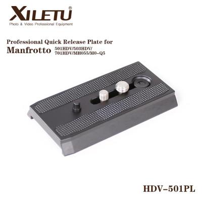 XILETU HDV-501PL 2 PCS Rapid Sliding Mounting Bracket Quick Release Plate For Manfrotto 501HDV 503HDV 701HDV MH055M0-Q5